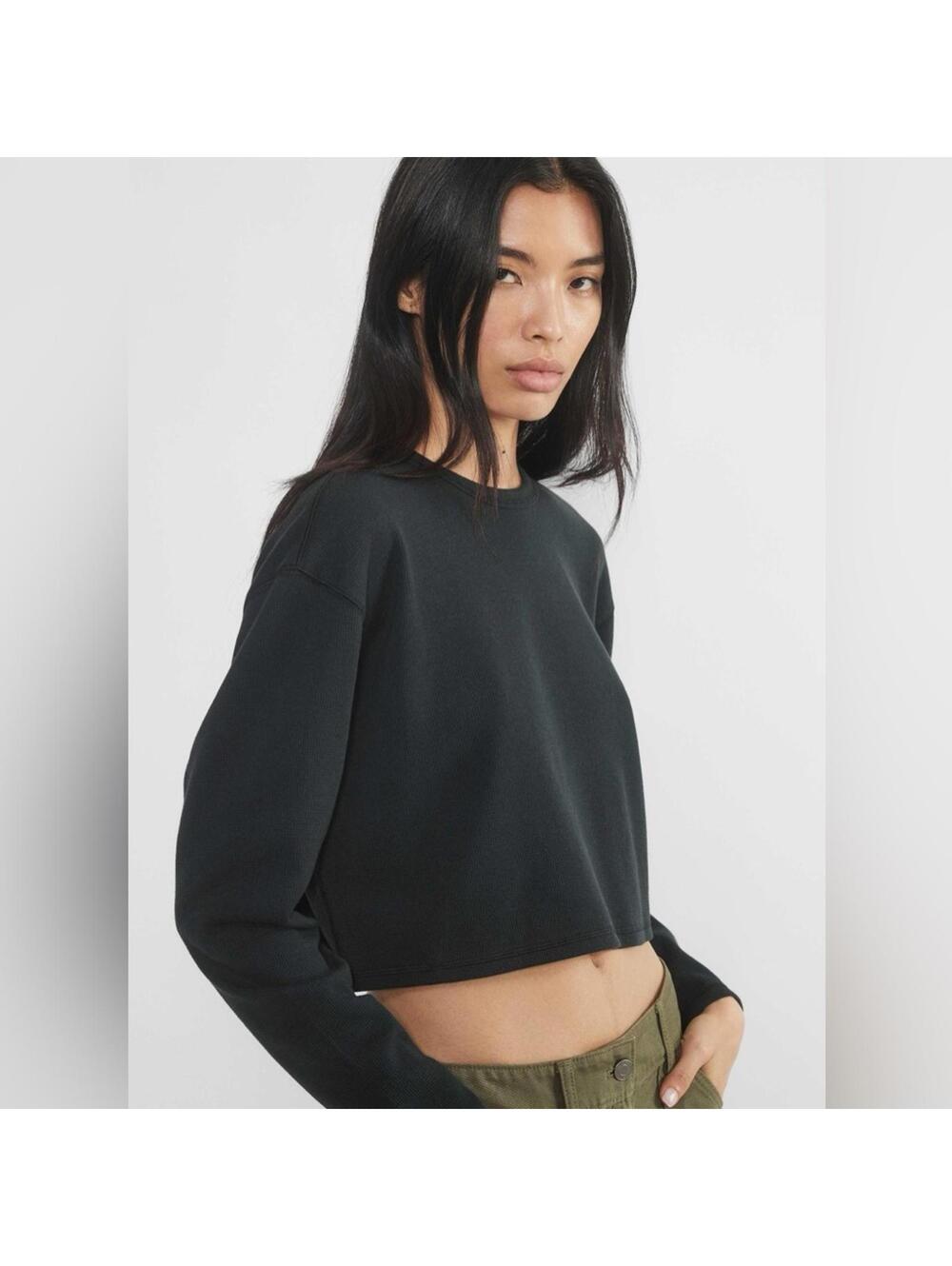 Aritzia Sunday Best Baby Waffle Longsleeve BLUE